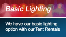 Party Lighting Options with Tent Rental